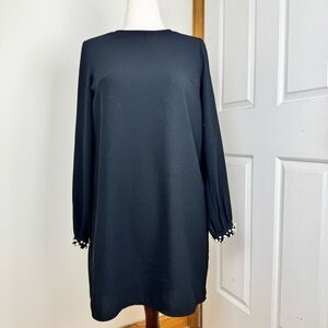H&M Black Dress with Pearl Accents